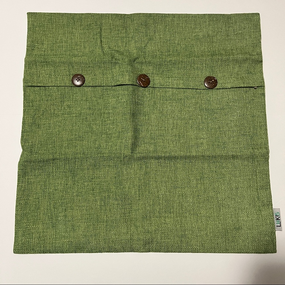 Throw pillow covers 18 inches green 2 pack New